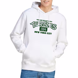 Teenage Mutant Ninja Turtles Mens Est 1984 NYC Hoodie - XXL, White