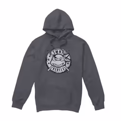 Teenage Mutant Ninja Turtles Mens Rebels Distressed Logo Hoodie - XXL, Charcoal