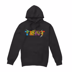 Teenage Mutant Ninja Turtles Mens Arcade Main Screen Hoodie - XL, Black