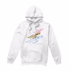 Star Trek Mens Tri Enterprise Retro Hoodie - S, White