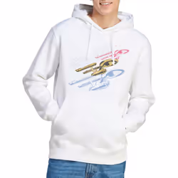 Star Trek Mens Tri Enterprise Retro Hoodie - S, White
