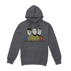 Star Trek Mens Dig It Hoodie - XXL, Charcoal