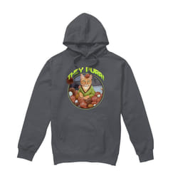 Star Trek Mens The Purr Hoodie - XXL, Charcoal