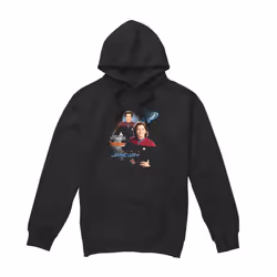 Star Trek Mens Janeway Hoodie - S, Black