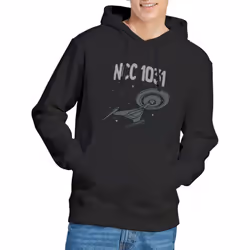 Star Trek Mens The Crossfield Class Hoodie - XXL, Black