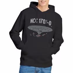 Star Trek Mens The Next Generation Hoodie - M, Black