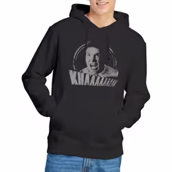 Star Trek Mens Khan Distressed Hoodie - XXL, Black