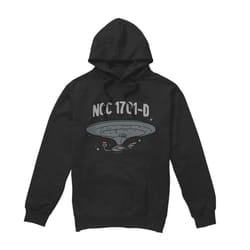 Star Trek Mens The Next Generation Hoodie - S, Black