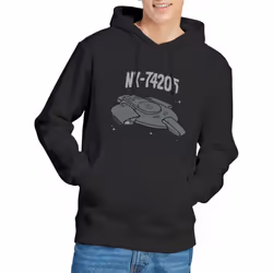 Star Trek Mens The Defiant Hoodie - S, Black