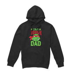 Teenage Mutant Ninja Turtles Mens One Tough Dad Fathers Day Hoodie - XL, Black