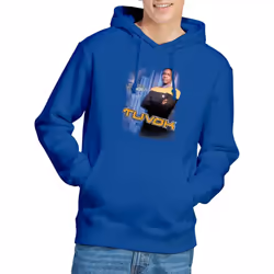 Star Trek Mens Tuvok Hoodie - M, Royal Blue