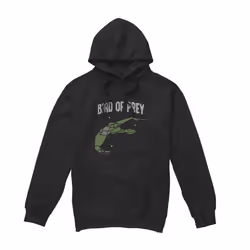 Star Trek Mens The Bird of War Hoodie - S, Black