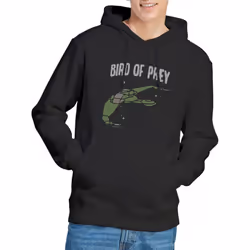 Star Trek Mens The Bird of War Hoodie - S, Black
