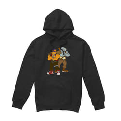 Teenage Mutant Ninja Turtles Mens Bebop & Rocksteady Hoodie - XXL, Black