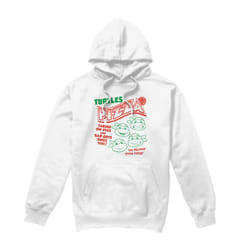 Teenage Mutant Ninja Turtles Mens Turtles Pizza Hoodie - L, White
