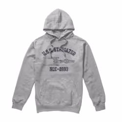 Star Trek Mens Stargazer Athletic Hoodie - S, Sport Heather