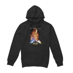 Star Trek Mens First Contact Hoodie - L, Black