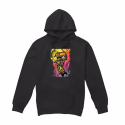 Teenage Mutant Ninja Turtles Mens Hot Rainbow Warriors Hoodie - S, Black