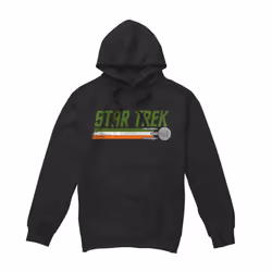 Star Trek Mens Irish Enterprise Hoodie - S, Black