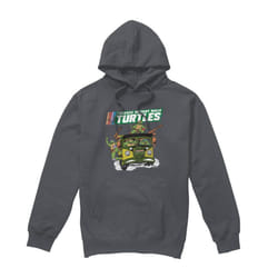Teenage Mutant Ninja Turtles Mens Van Hoodie - L, Charcoal