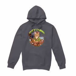 Star Trek Mens The Purr Hoodie - S, Charcoal