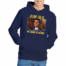 Star Trek Mens The Squire of Gothos Hoodie - S, Navy
