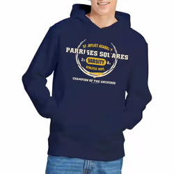 Star Trek Mens Parrises Squares Hoodie - S, Navy