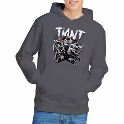 Teenage Mutant Ninja Turtles Mens TMNT Team Hoodie - L, Charcoal