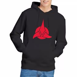 Star Trek Mens Klingon Logo Hoodie - XL, Black