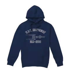 Star Trek Mens Hathaway Athletic Hoodie - M, Navy