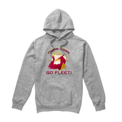 Star Trek Mens Fighting Phoenix Hoodie - S, Sport Heather