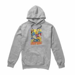 Star Trek Mens Vintage Collage Hoodie - XXL, Sport Heather