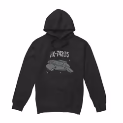 Star Trek Mens The Defiant Hoodie - M, Black