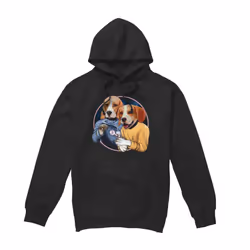 Star Trek Mens Dogs Hoodie - S, Black