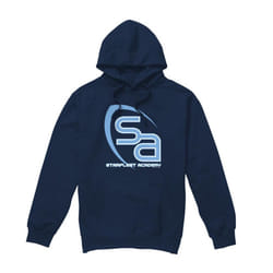 Star Trek Mens SA Logo Hoodie - L, Navy