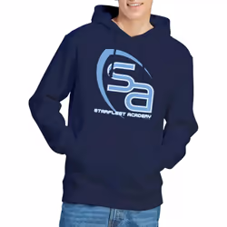 Star Trek Mens SA Logo Hoodie - L, Navy
