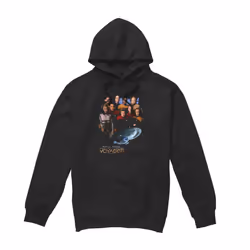 Star Trek Mens Voyager Crew Hoodie - XXL, Black