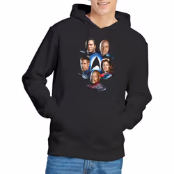 Star Trek Mens Starfleet's Finest Hoodie - XXL, Black