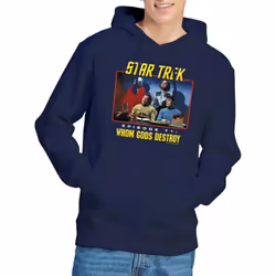 Star Trek Mens Episode 71 Hoodie - XXL, Navy