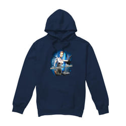 Star Trek Mens Seven of Nine Hoodie - XXL, Navy