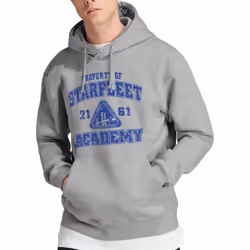 Star Trek Mens Old School Hoodie - XXL, Sport Heather