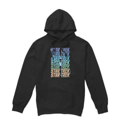 Star Trek Mens Enterprise Multi Logo Hoodie - S, Black