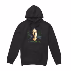 Star Trek Mens Data Hoodie - S, Black