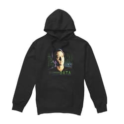 Star Trek Mens Data Hoodie - S, Black