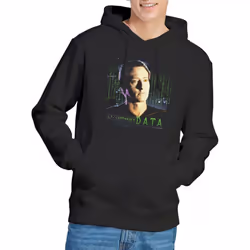 Star Trek Mens Data Hoodie - S, Black