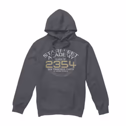 Star Trek Mens Graduation Captain Sisko Hoodie - XXL, Charcoal