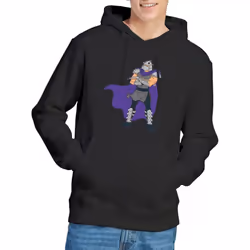 Teenage Mutant Ninja Turtles Mens Shredder Hoodie - XXL, Black