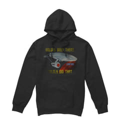 Star Trek Mens Boldly Did That Hoodie - L, Black
