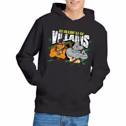 Teenage Mutant Ninja Turtles Mens Chillin Like Villains Hoodie - XXL, Black