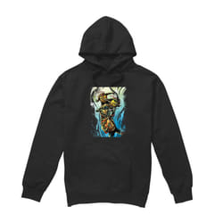 Teenage Mutant Ninja Turtles Mens Cool Rainbow Warriors Hoodie - S, Black